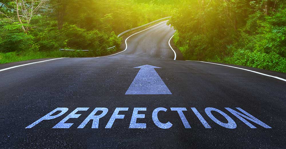 road to perfection concept